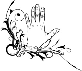 abstract hand