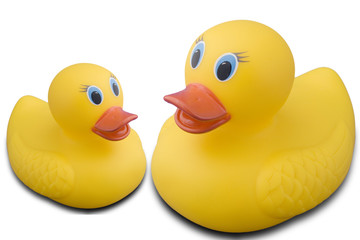 2 ruber ducks
