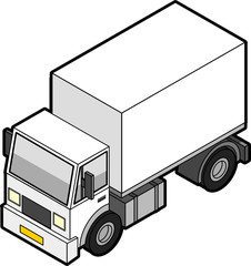 Isometric Delivery Truck
