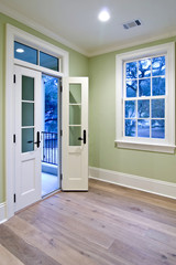bedroom with double doors