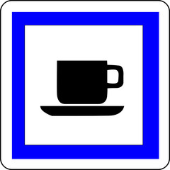 a0085 - Panneau information CAFE - BOISSONS