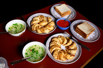 Served table
