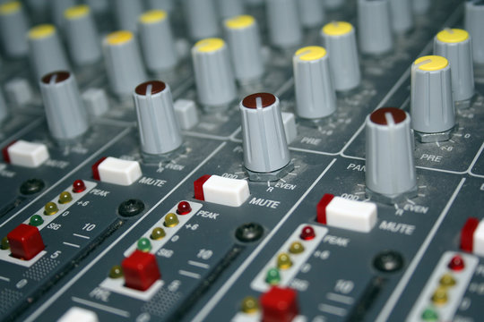 Mixing Board Panning Knobs