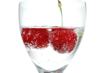 Sour Cherries in bubbles 