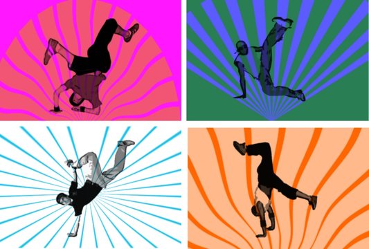 HIP HOP DANSE SILHOUETTES
