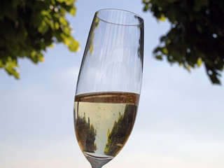 Sekt im Freien