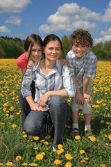 Fototapeta premium Happy family