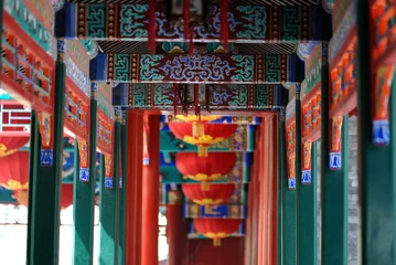 Rolgordijnen chinese porch © Li Ding