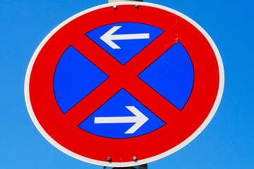 No parking road sign