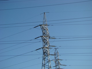 High-voltage wires