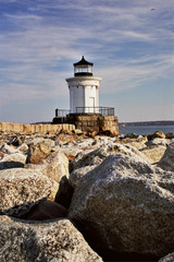 Fototapeta na wymiar Bug Light lighthouse in Maine