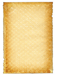 old paper page on white