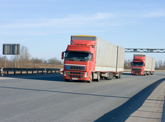 Naklejka premium two trucks