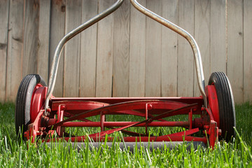 Old Manual Lawnmower