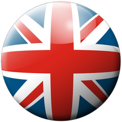 Union Jack Glossy Button