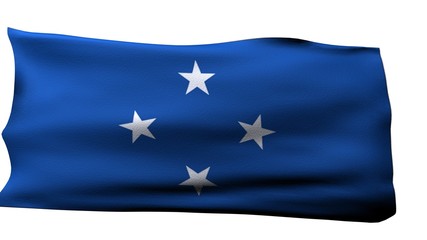 Federal States of Micronesia flag bg