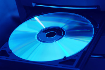Disk in the  drive blue