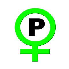 Obraz premium Frauenparkplatz