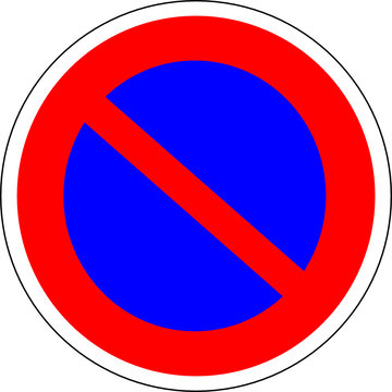 Panneau circulation Stationnement interdit – Enlèvement demandé