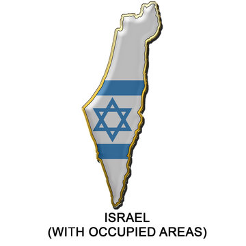 Israel 2 metal pin badge