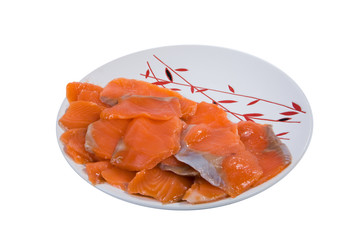 Salmon Cut In Pieces