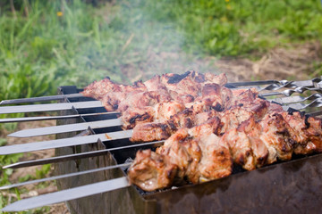 Preparing Shashlik
