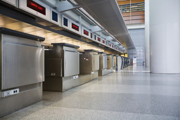 Airport check-in counter