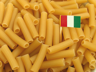 Pasta with flag