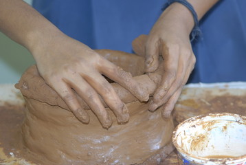 Working with clay