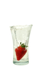 Strawberry in glass