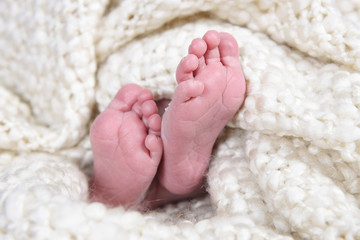 Babies foot taken closeup
