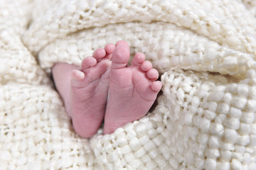 Fototapeta na wymiar Babies foot taken closeup
