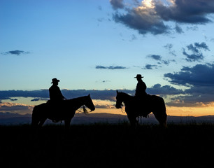 Cowboys silhouette