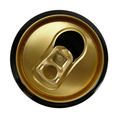 Beer tin can top, isolated