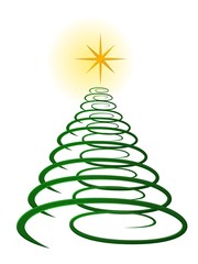 abstakter weihnachtsbaum