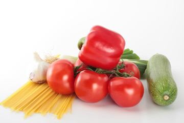 food ingredients for a classical italian dish