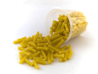 Macaroni Pasta on White Background