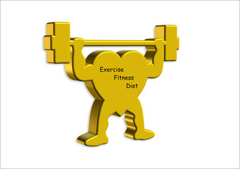 3D Healthy Heart Illustration