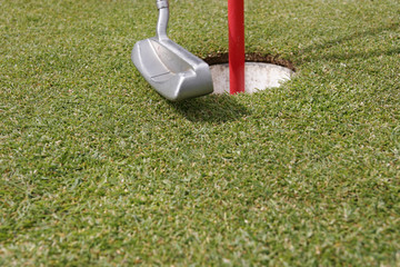 golf play  on a sunny day