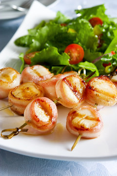 Bacon Wrapped Scallops