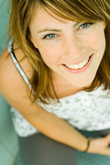 the smiling girl