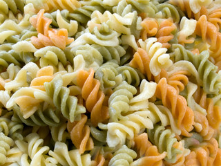 Colorful fusilli