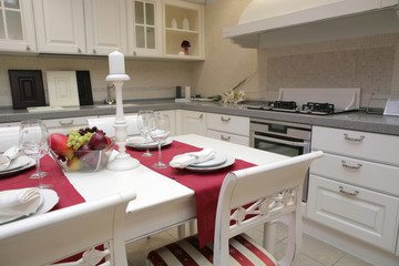 modern kitchen in classical style