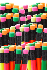 Colorful pencils background
