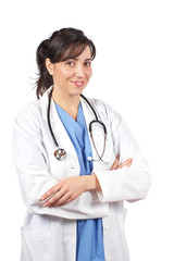 Female doctor in lab coat