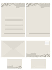 Vector - Paper stationery series for office use
