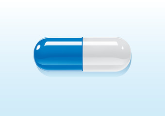 Kapsel Blau-Weiss