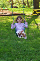 Little Girl on Swing