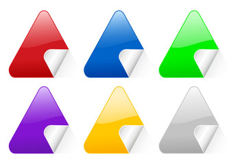 color triangular stickers 2