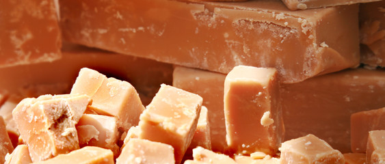 Fudge Verkauf auf dem Markt